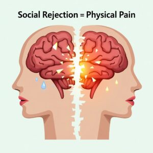 social rejection = physical pain