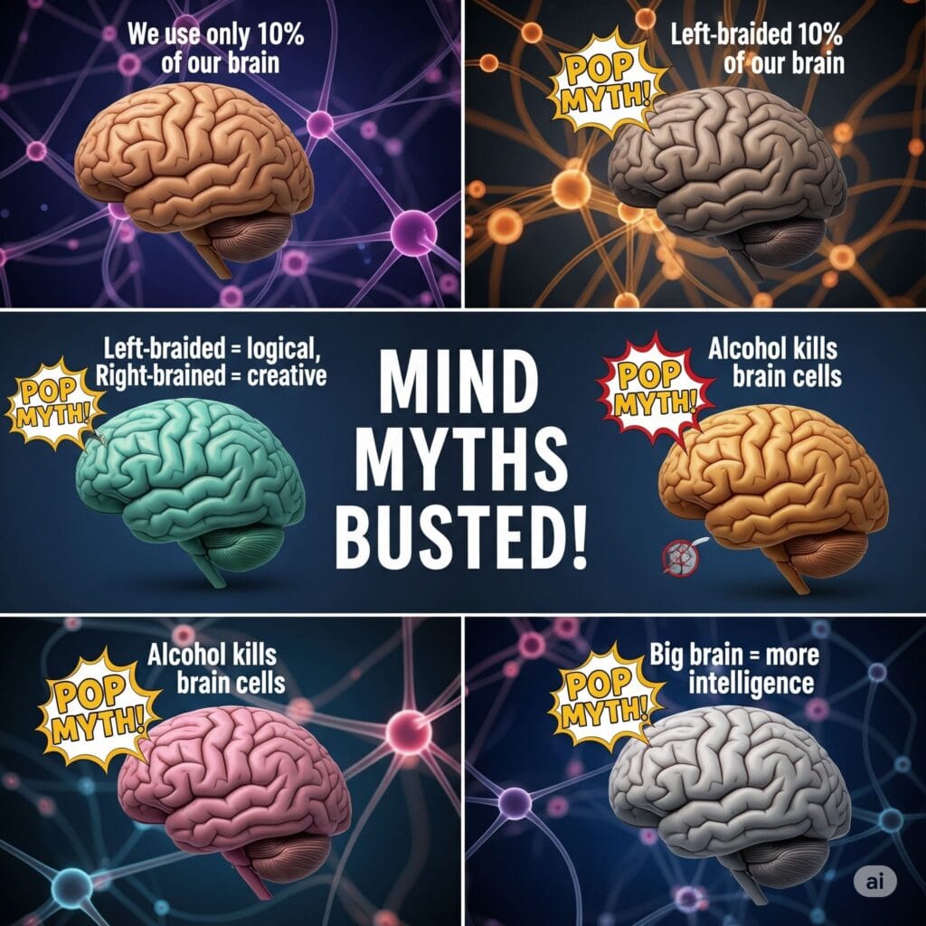 दिमाग से जुड़े मिथक
