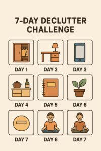 7 days Declutter challenge 